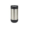 Termohrnek s push zavíráním z RCS recyklované nerezové oceli 350ml, stříbrná/černá