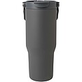 Termohrnek s vakuovou a měděnou izolací 900 ml z recyklované nerezové oceli s víčkem s dvojitou funkcí, šedá