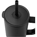 Termohrnek se silikonovým brčkem 900ml, černá
