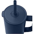 Termohrnek se silikonovým brčkem 900ml, námořní modrá