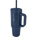 Termohrnek se silikonovým brčkem 900ml, námořní modrá