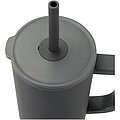 Termohrnek se silikonovým brčkem 900ml, šedá