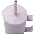 Termohrnek se silikonovým brčkem 900ml, světle fialová