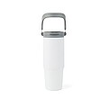 Termolahev z RCS recyklované nerezové oceli 880ml, bílá/šedá