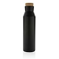 Termoska z recyklované oceli, objem 500 ml, černá