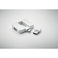 TOGAR Plastový čtyřportový USB rozbočovač, bílá