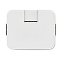 TOGAR Plastový čtyřportový USB rozbočovač, bílá