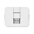 TOGAR Plastový čtyřportový USB rozbočovač, bílá