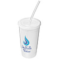 Transparentní dvouvrstvý kelímek, 350ml, transparentní