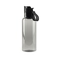 Transparentní láhev na pití 600ml, z RPET, černá