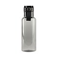 Transparentní láhev na pití 600ml, z RPET, černá