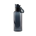 Transparentní láhev na pití 600ml, z RPET, modrá