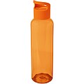 Transparentní láhev na pití, 650ml, oranžová