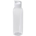 Transparentní láhev na pití, 650ml, recyklovaný plast, bílý