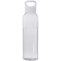 Transparentní láhev na pití, 650ml, recyklovaný plast, bílý