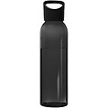 Transparentní láhev na pití, 650ml, recyklovaný plast, černá
