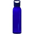Transparentní láhev na pití, 650ml, recyklovaný plast, modrá
