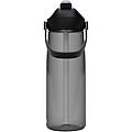 Tritanová láhev na vodu s výklopným brčkem 750ml, tmavě šedá
