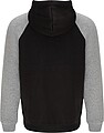 Unisex dvoubarevná mikina ROLY BADET, černá/šedá XS