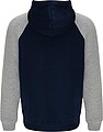 Unisex dvoubarevná mikina ROLY BADET, námořní modrá/šedá XS