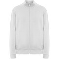 Unisex mikina na zip, ROLY ULAN, velikost M, bílá