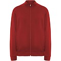Unisex mikina na zip, ROLY ULAN, velikost S, červená