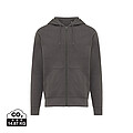 Unisex mikina na zip s kapucí Iqoniq Abisko, antracitová, velikost XXS