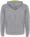 Unisex mikina ROLY FUJI, šedá melanž/žlutá, S