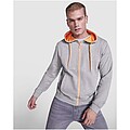 Unisex mikina Roly Fuji, velikost S, šedá/žlutá