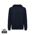 Unisex mikina s kapucí a bočními kapsami Iqoniq Yengo, námořní modrá, velikost L