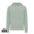 Unisex mikina s kapucí Iqoniq Rila, velikost XS, jemná zelená