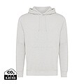 Unisex mikina s kapucí Iqoniq Rila, velikost XS, světlá šedá