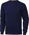 Unisex mikina s kulatým výstřihem Elevate Arora, velikost L, námořní modrá