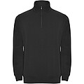 Unisex mikina se čtvrtkovým zipem, ROLY ANETO, černá, vel. L