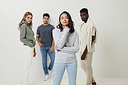 Unisex nebarvené tričko Iqoniq Manuel z recyklované bavlny, černá, XS