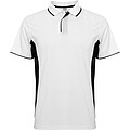 Unisex polokošile Roly Montmelo, bílá/černá, velikost S