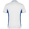 Unisex polokošile Roly Montmelo, bílá/královská modrá, velikost S