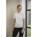 Unisex polokošile s krátkým rukávem z recyklované bavlny i polyesteru, ELEVATE EMERALD, bílá, vel. L