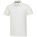 Unisex polokošile s krátkým rukávem z recyklované bavlny i polyesteru, ELEVATE EMERALD, bílá, vel. XXS