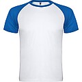 Unisex tričko Roly Indianapolis, bílá/královská modrá, velikost L