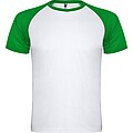 Unisex tričko Roly Indianapolis, bílá/zelená, velikost S