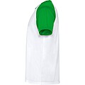 Unisex tričko Roly Indianapolis, bílá/zelená, velikost S