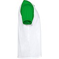 Unisex tričko Roly Indianapolis, bílá/zelená, velikost S