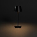 USB dobíjecí stolní lampa z RCS recyklovaného plastu, černá