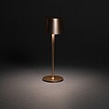 USB dobíjecí stolní lampa z RCS recyklovaného plastu, měděná