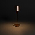 USB dobíjecí stolní lampa z RCS recyklovaného plastu, měděná