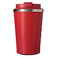 Vakuově izolovaný cestovní termohrnek 350 ml, červená