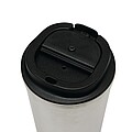 Vakuově izolovaný cestovní termohrnek 350 ml, stříbrná