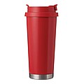 Vakuově izolovaný cestovní termohrnek 500 ml, červená