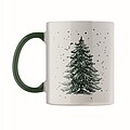 Vánoční keramický hrnek 300 ml, zelená